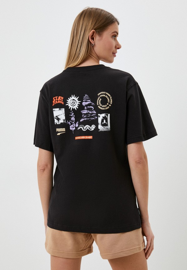 PUMA Футболка - DOWNTOWN Relaxed Graphic Tee PUMA Black - фото 1
