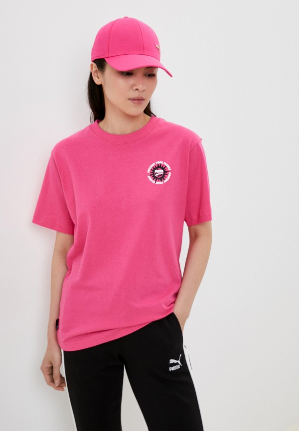 PUMA Футболка - DOWNTOWN Relaxed Graphic Tee Glowing Pin - фото 1