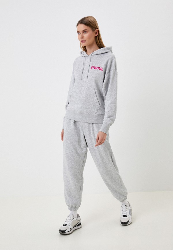 Grey puma best sale sweatpants