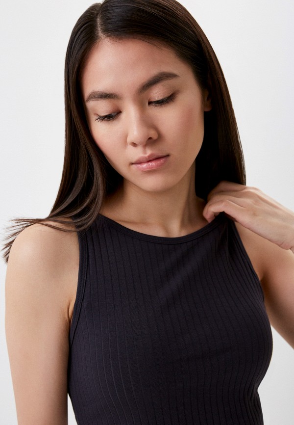 Топ UNIQLO с бра укороченная, цвет: серый, RTLACK346601 — купить в ...