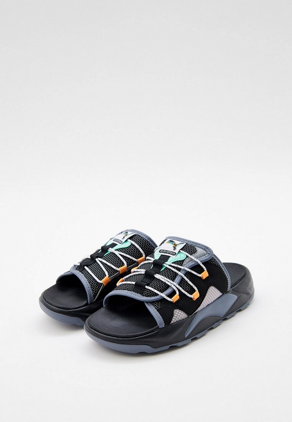 PUMA Сабо - RS-Slide 2 SWxP 2 PUMA Black-Gray Tile-P - фото 3