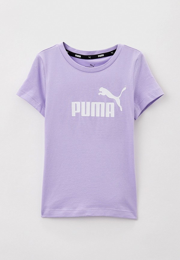 PUMA Футболка - ESS Logo Tee G Vivid Violet - фото 1