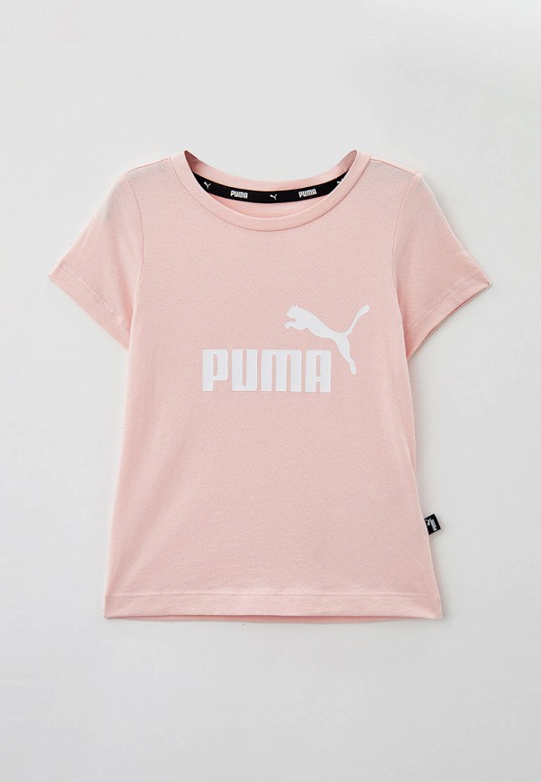Футболка PUMA ESS Logo Tee G Rose Dust, цвет: розовый, RTLACK919401 —  купить в интернет-магазине Lamoda