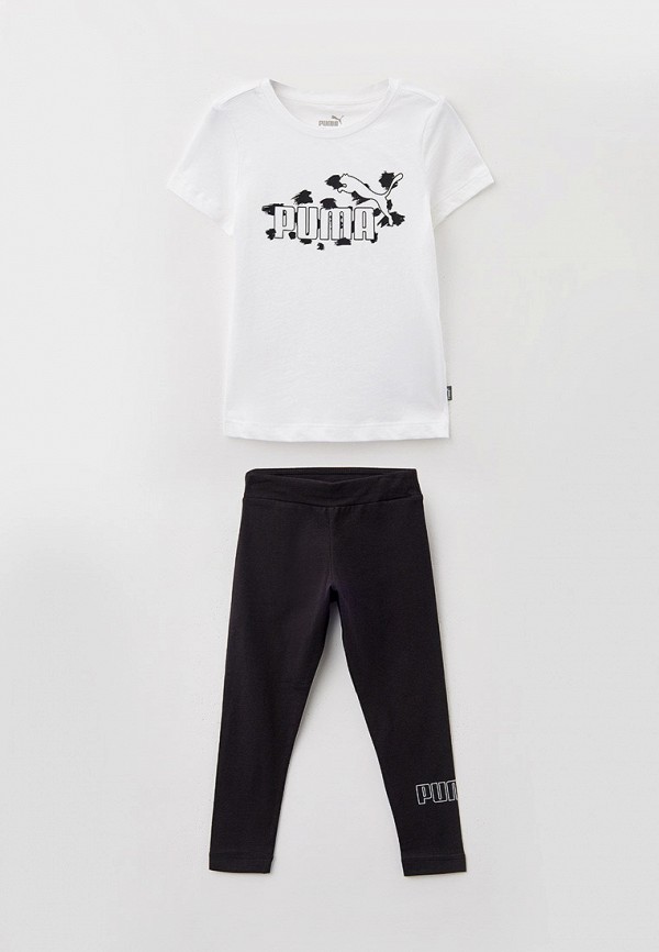 PUMA Футболка и леггинсы - Graphic Tee & Leggings Set G PUMA White- - фото 1