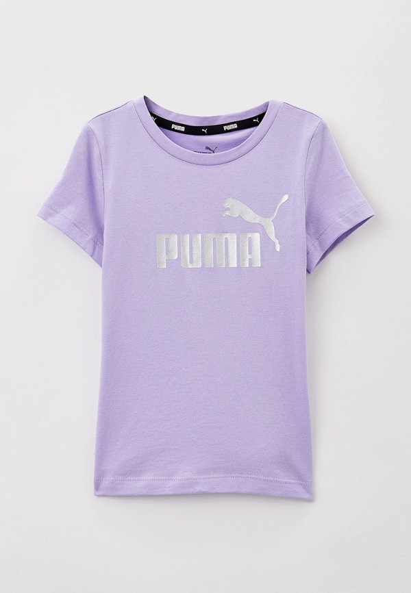 PUMA Футболка - ESS+ Logo Tee G Vivid Violet - фото 1