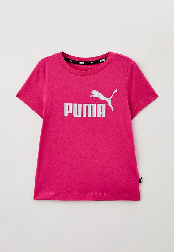 PUMA Футболка - ESS+ Logo Tee G Orchid Shadow - фото 1