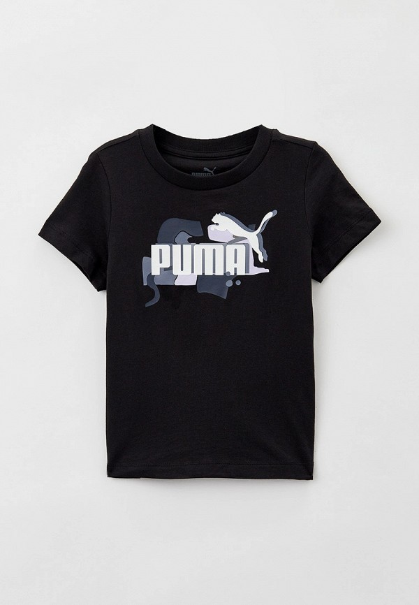 PUMA Футболка - ESS+ STREET ART Logo Tee G PUMA Black - фото 1