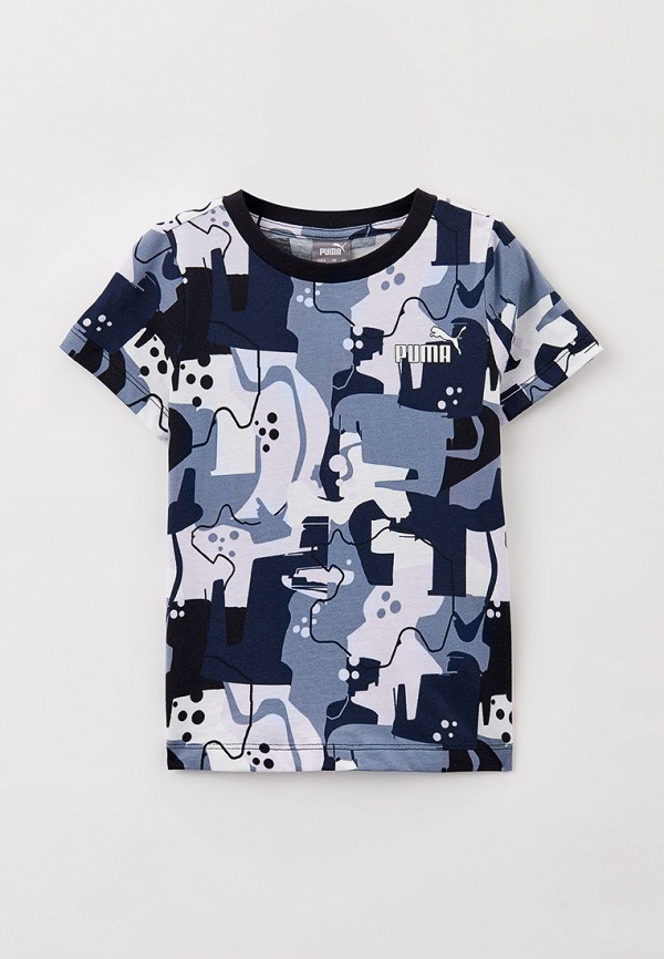 PUMA Футболка - ESS+ STREET ART AOP Tee G PUMA Black - фото 1