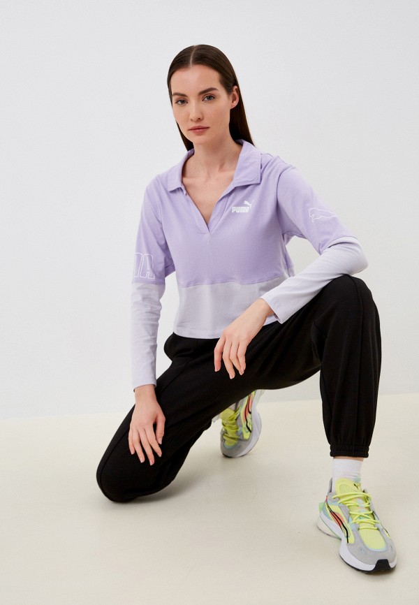 PUMA Поло - PUMA POWER Colorblock Longsleeve Polo Vi - фото 1