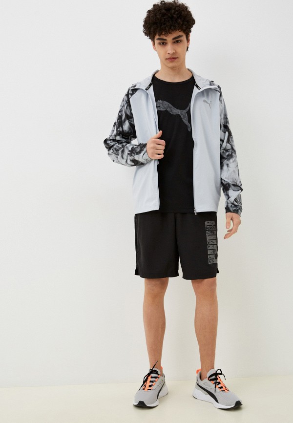 PUMA Ветровка - RUN FAVORITE AOP WOVEN JACKET Platinum G - фото 2