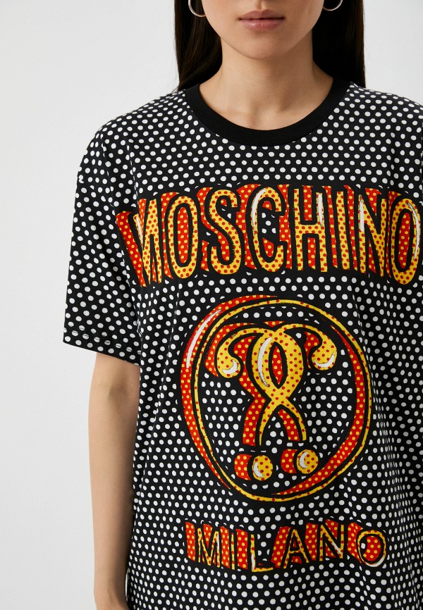 Футболка Moschino, цвет: черный, RTLACL142701 — купить в интернет ...