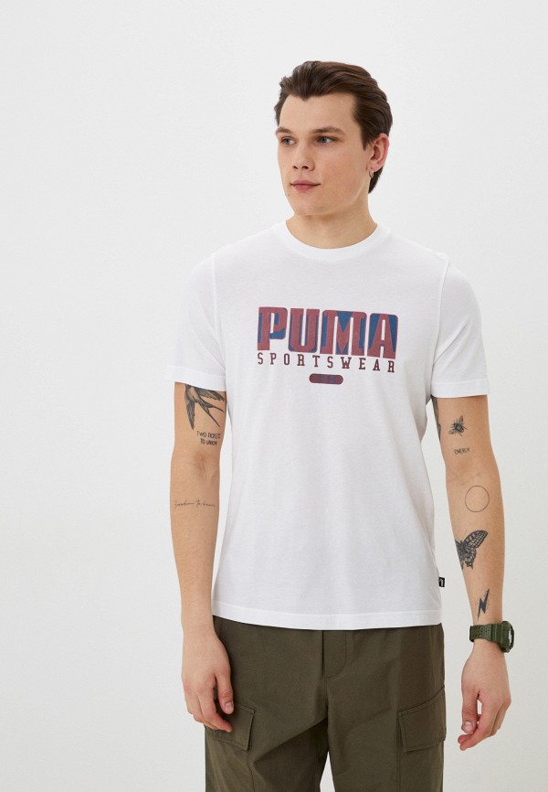PUMA Футболка - GRAPHICS Retro Tee PUMA White - фото 1