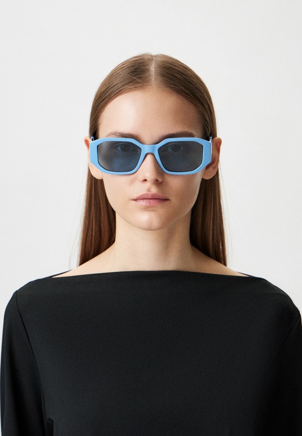 Очки солнцезащитные Karl Lagerfeld KL6085S 450, цвет: голубой ...