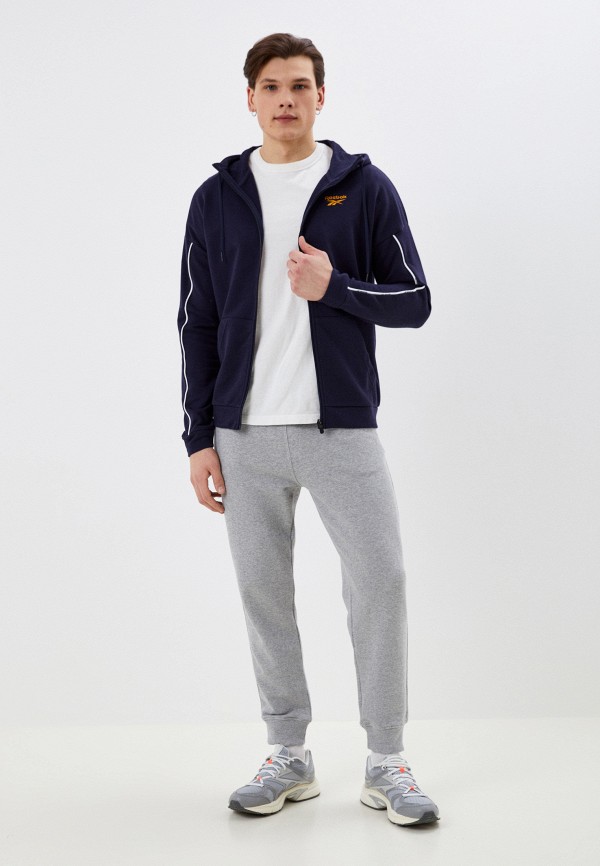 Толстовка Reebok WOR PIPING FZ, цвет: синий, RTLACL868801 — купить в ...