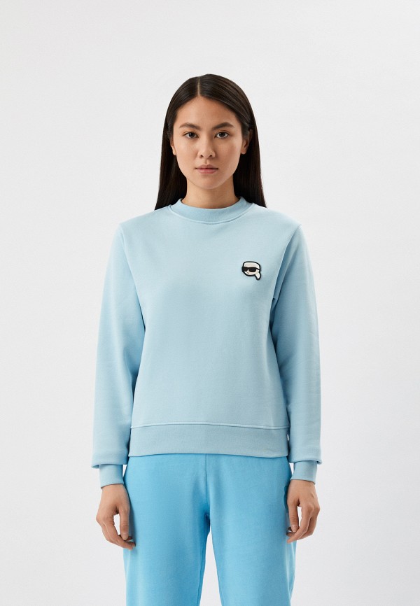 Свитшот Karl Lagerfeld IKONIK, цвет: голубой, RTLACM786201 — купить в ...