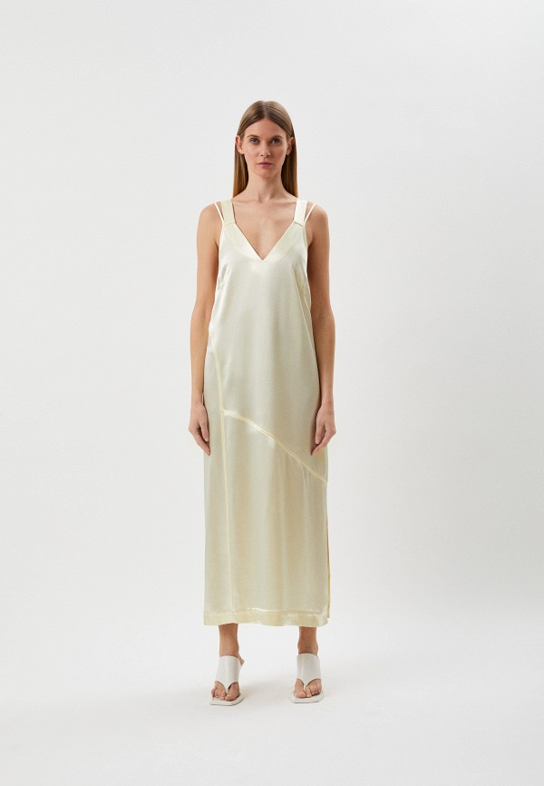 Платье Calvin Klein, цвет: бежевый, RTLACN135301 — купить в интернет ...