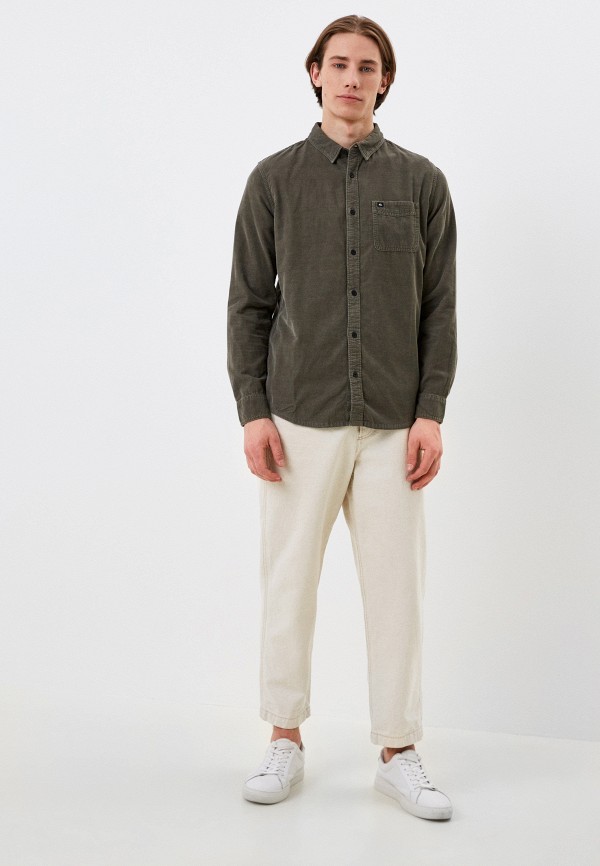 Рубашка Quiksilver, цвет: хаки, RTLACN713101 — купить в интернет ...
