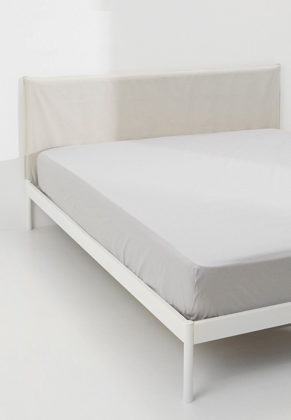 Простыня Евро Lamoda Home 220х240 см, цвет: серый, RTLACN815401 ...