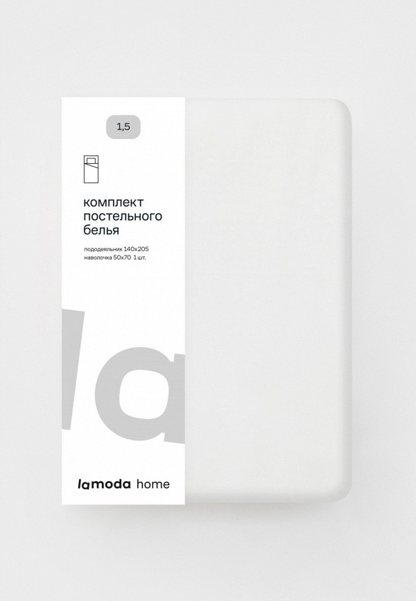 Lamoda Home Постельное белье 1,5-спальное - Сатин, без простыни - фото 6