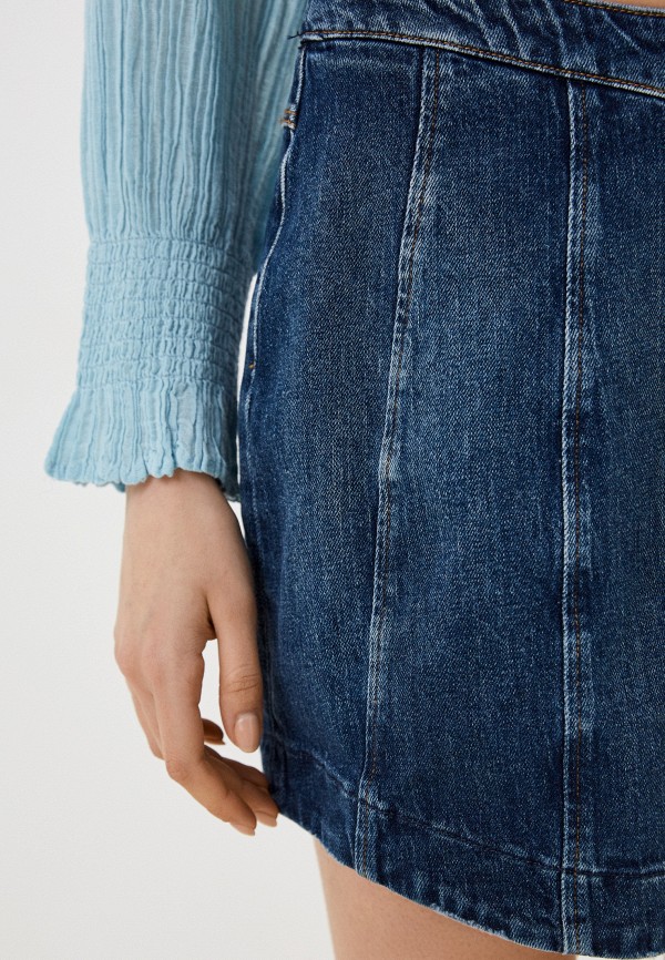 Юбка джинсовая Guess, цвет: синий, RTLACN928301 — купить в интернет ...