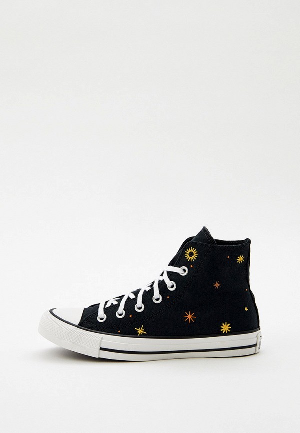 Converse with sales gold stars