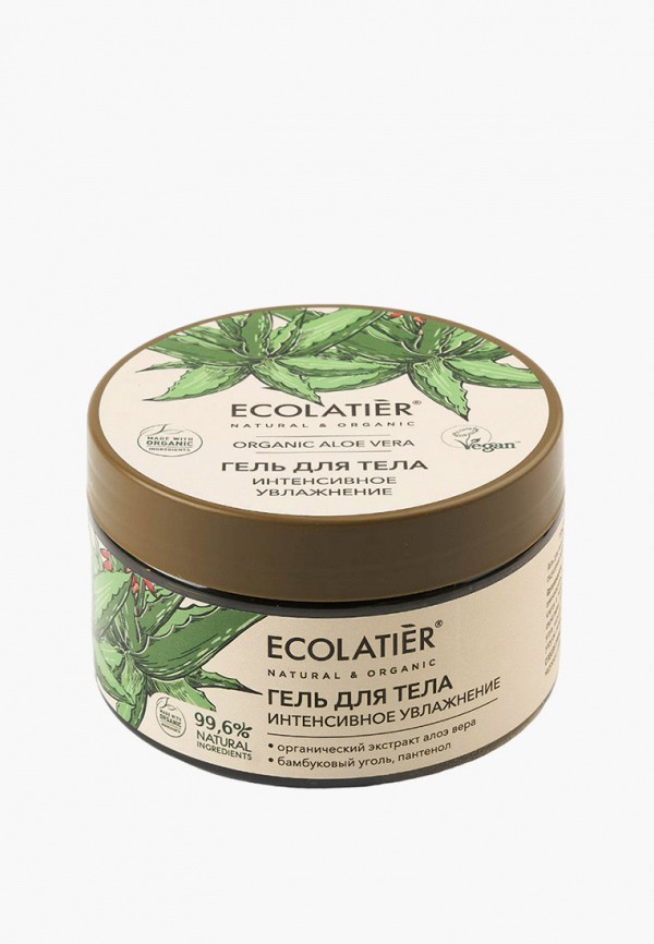Ecolatier Гель для тела - интенсивное увлажнение ORGANIC ALOE VERA & Сharcoal, 250 мл - фото 1