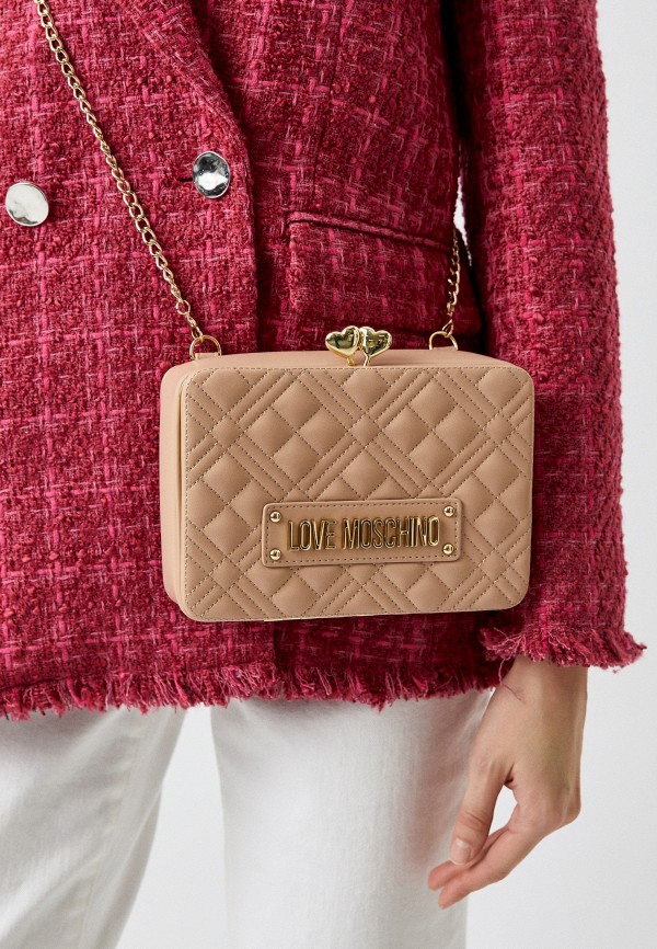 Клатч Love Moschino, цвет: бежевый, RTLACO777001 — купить в интернет ...