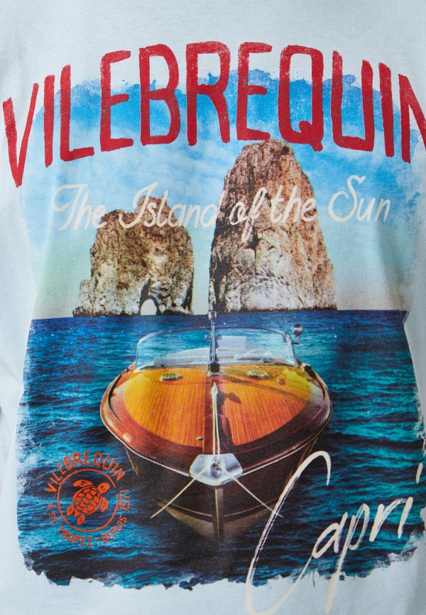 Футболка Vilebrequin, цвет: голубой, RTLACO865901 — купить в интернет ...
