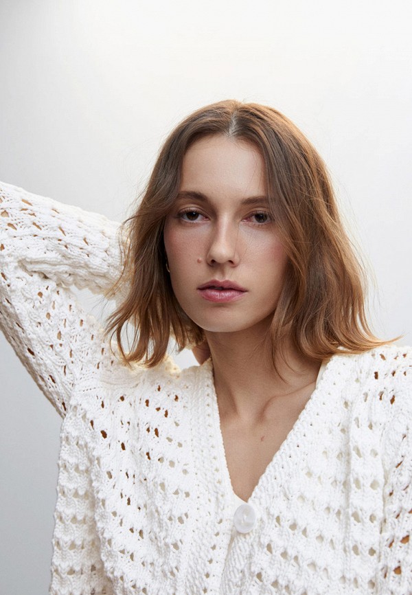 Кардиган Mango SANTORIN, цвет белый, RTLACP667801 — купить в интернет