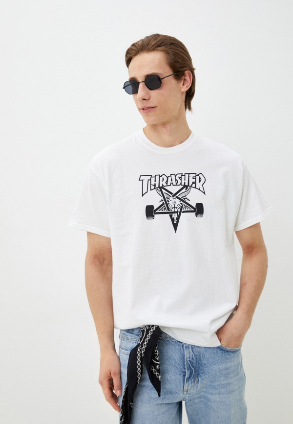 Футболка Thrasher, цвет: белый, RTLACP843601 — купить в интернет ...