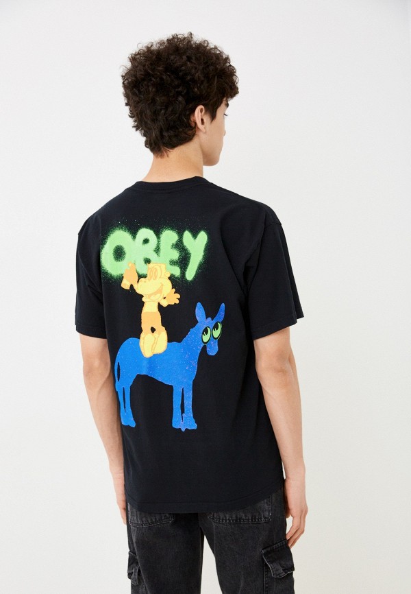 Футболка Obey, цвет: черный, RTLACQ757801 — купить в интернет-магазине ...