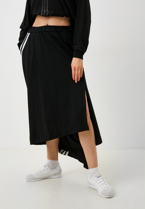 Юбка adidas Y-3 W 3STP DRP SKRT, цвет: черный, RTLACQ772201 