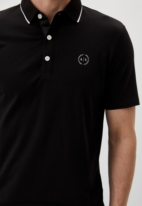 Поло Armani Exchange, цвет: черный, RTLACQ800502 — купить в интернет ...