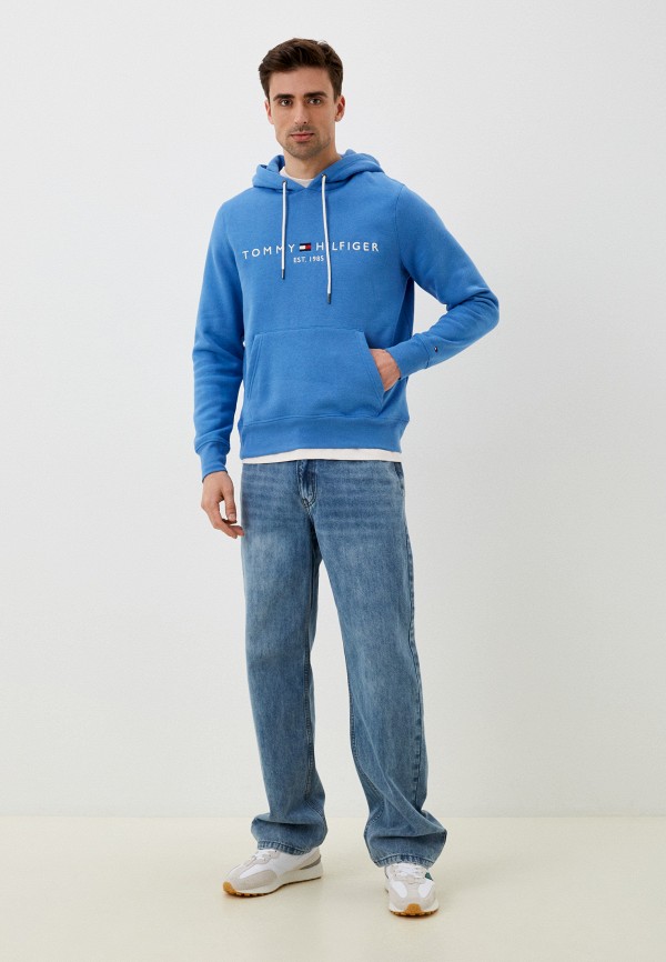 Худи Tommy Hilfiger, цвет: голубой, RTLACQ823101 — купить в интернет ...