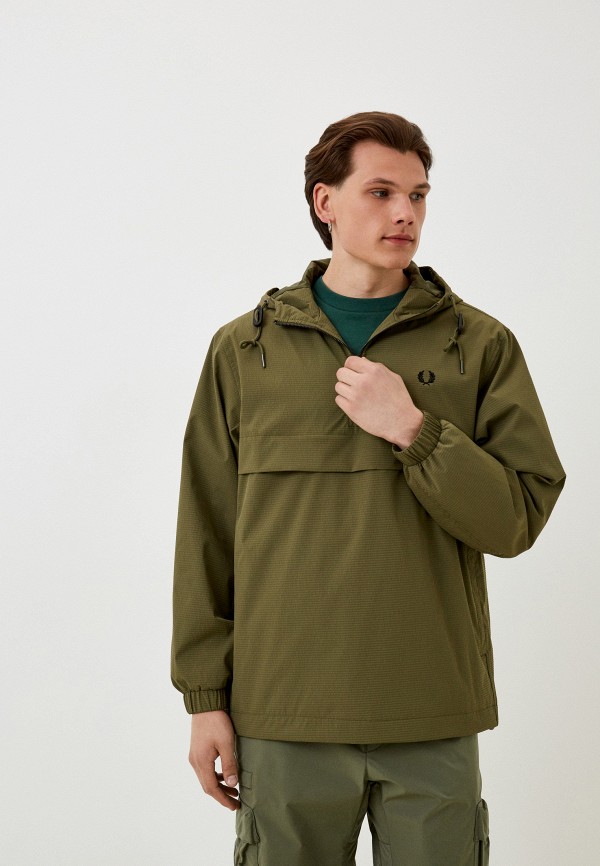 Fred perry ripstop half zip jacket discount
