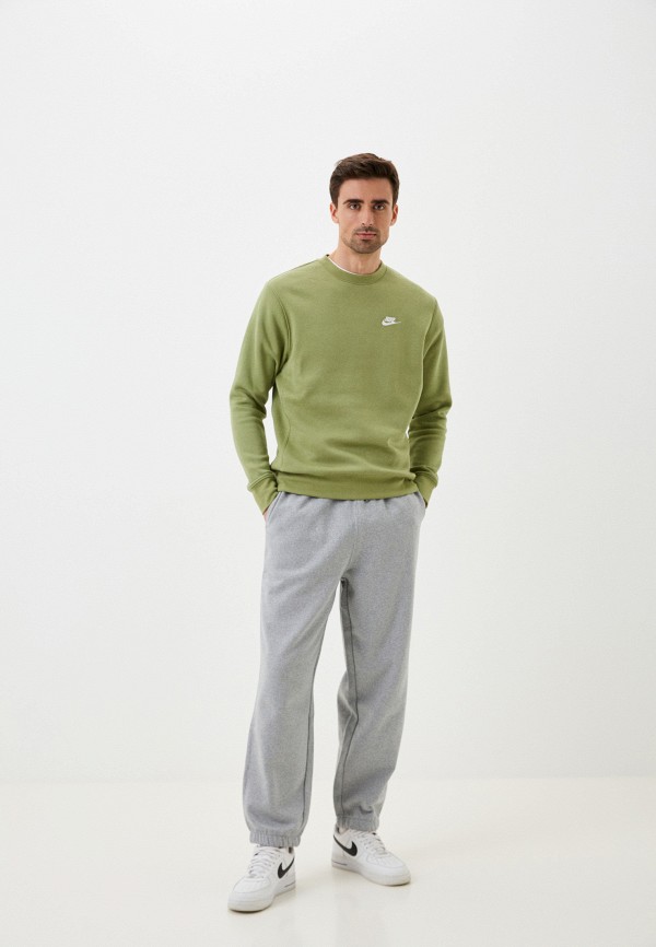 Свитшот Nike Sweatshirt CLUB CRW BB, цвет: зеленый, RTLACR842002 ...