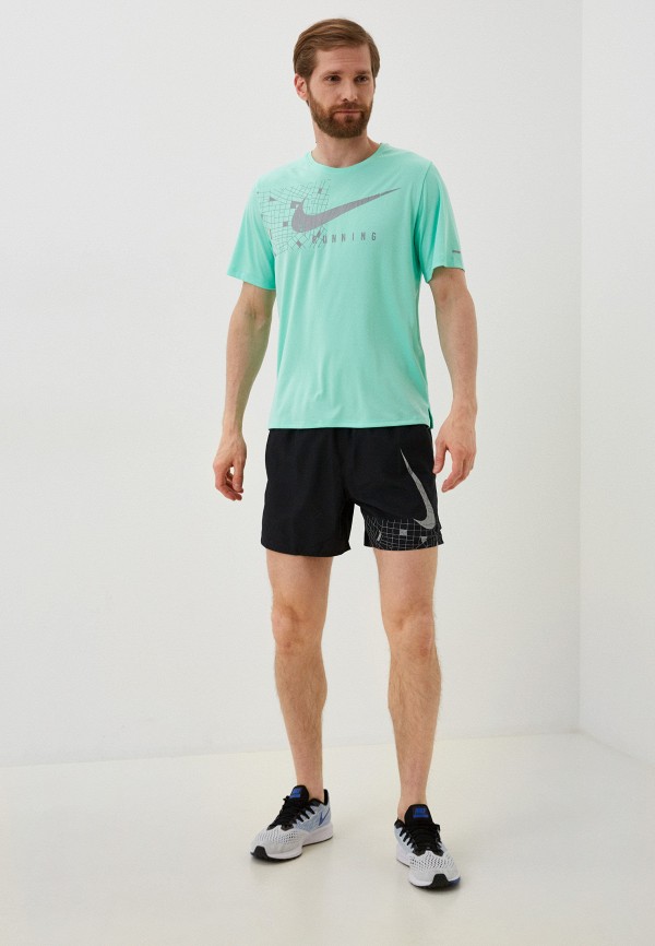 Nike Футболка спортивная - M NK DF UV MILER RUNDVN SS GFX - фото 2