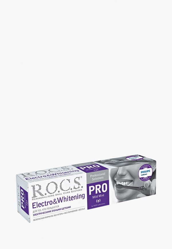 Зубная паста R.O.C.S. Electro & Whitening Mild Mint , цвет: прозрачный ...