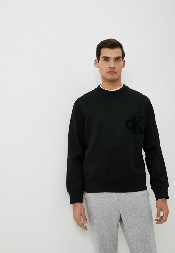 Свитшот Calvin Klein Jeans, цвет: черный, RTLACS343501 — купить в ...