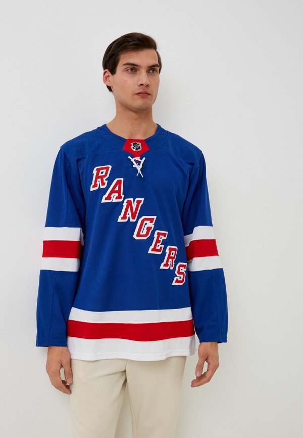 Лонгслив спортивный adidas Джерси New York Rangers, цвет: синий ...