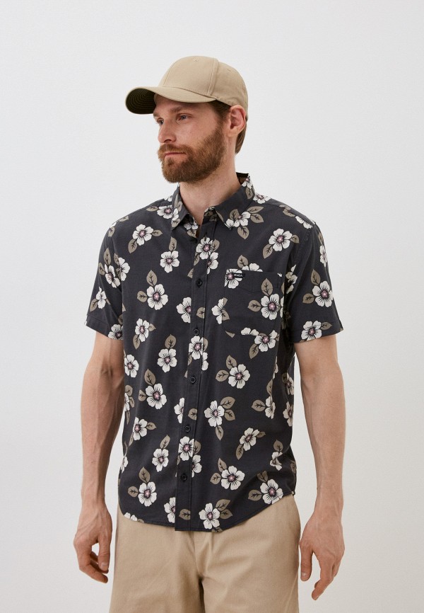 Рубашка RVCA BOTANICAL SS M WVTP 0019, цвет: серый, RTLACS781901 ...