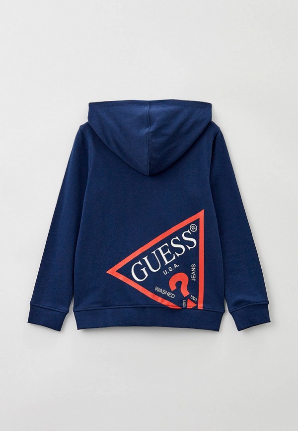 Толстовка Guess, цвет: синий, RTLACT512601 — купить в интернет-магазине ...