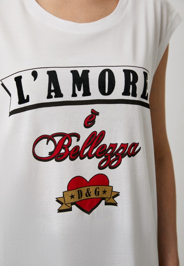 Майка Dolce&Gabbana, цвет: белый, RTLACT585901 — купить в интернет ...