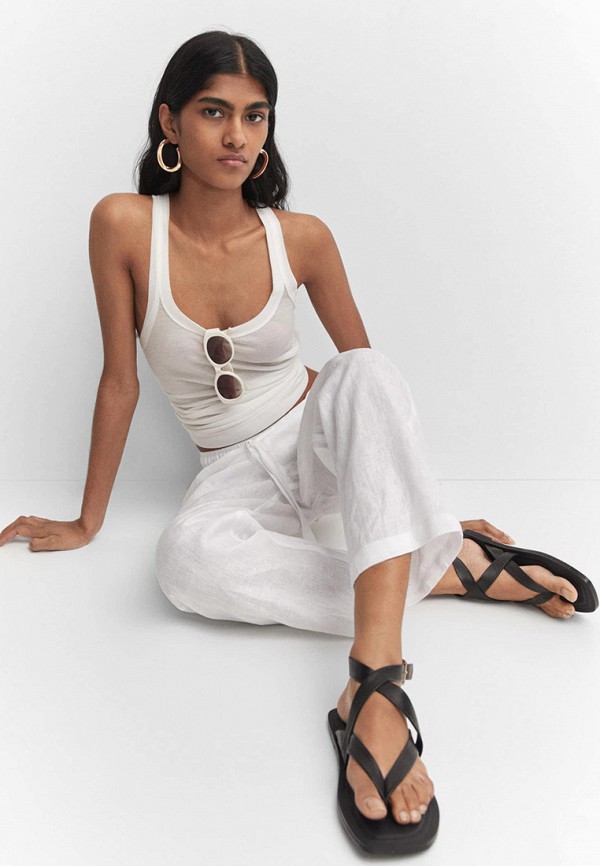 Mango Брюки - LINEN - фото 4