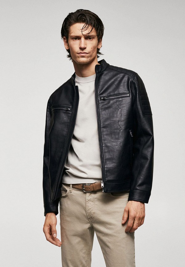 Mango Man Куртка кожаная - JOSENO - фото 1