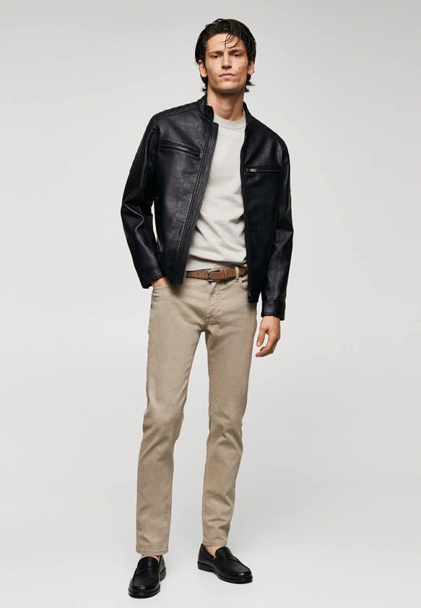 Mango Man Куртка кожаная - JOSENO - фото 2