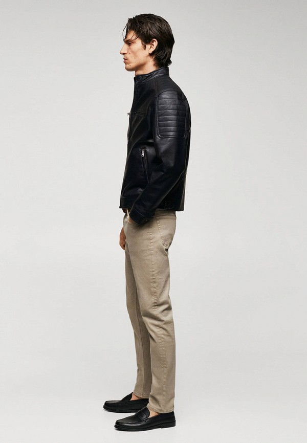 Mango Man Куртка кожаная - JOSENO - фото 4