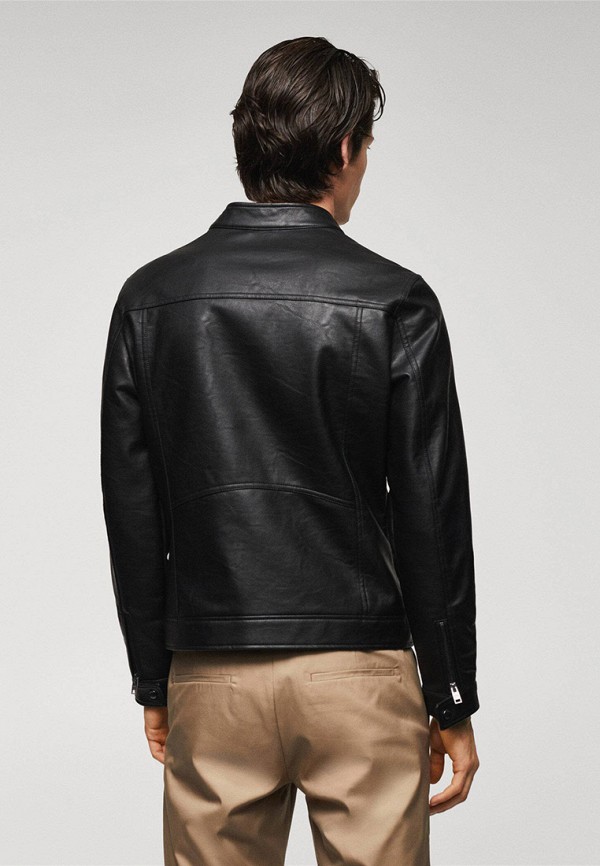 Mango Man Куртка кожаная - BRAKE - фото 3