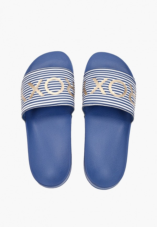 Сланцы Roxy, цвет: синий, RTLACT891401 — купить в интернет-магазине Lamoda