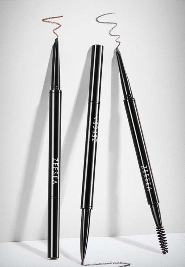Zeesea Карандаш для бровей автоматический - треугольный, с щеточкой - фото 2